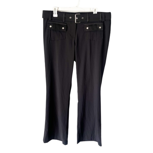 Vintage Pants Women's 15 Black Whimsigoth Low Rise Y2K 2000s - Picture 1 of 5